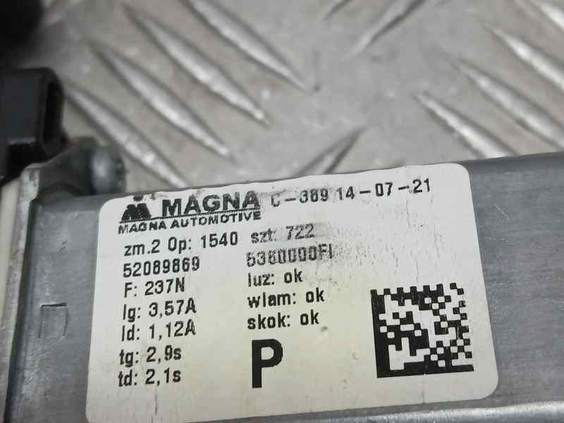 Recambio de elevalunas delantero derecho para fiat nuova 500 (150) mild hybrid referencia OEM IAM 52089869  ELECTRICO