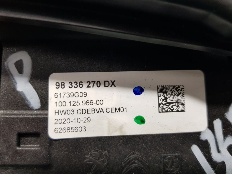 Recambio de palanca cambio para peugeot 2008 (p1) gt referencia OEM IAM 98336270DX  CAMBIO AUTOMATICO