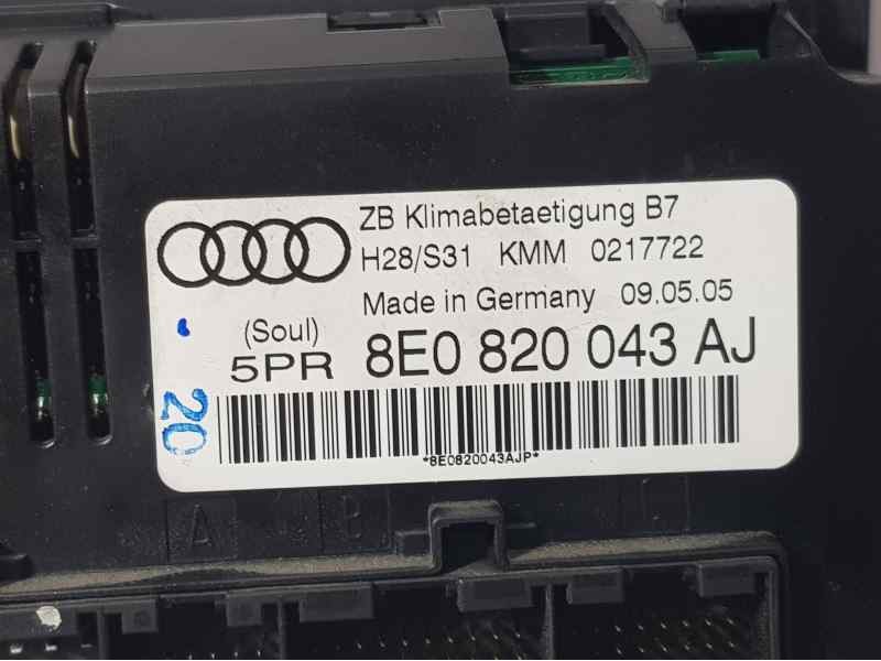 Recambio de mando climatizador para audi a4 berlina (8e) 2.0 tdi 16v (103kw) referencia OEM IAM 8E0820043AJ 0217722 