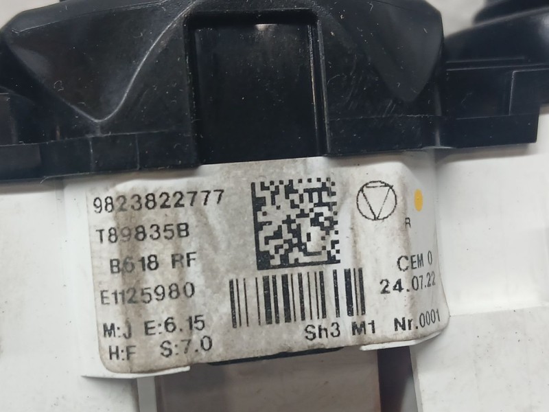 Recambio de mando calefaccion / aire acondicionado para citroën c3 comercial referencia OEM IAM 1618028580  9823822777