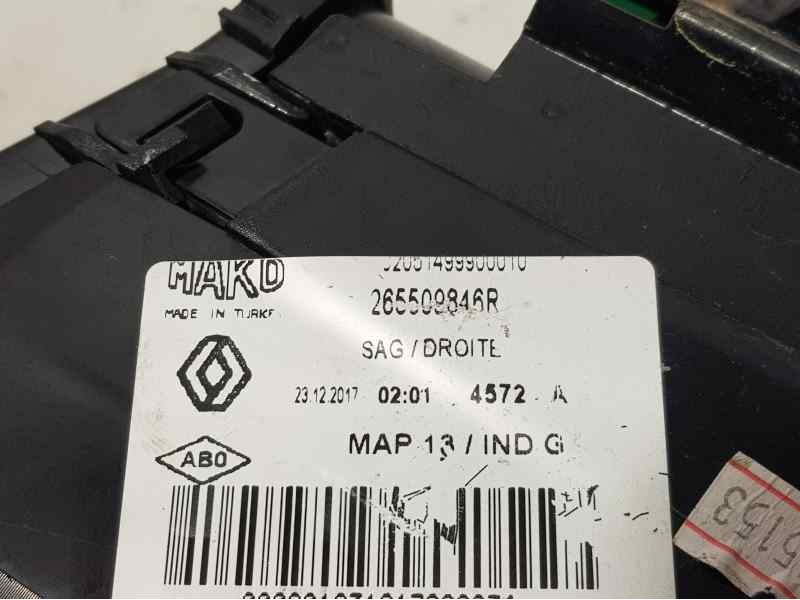 Recambio de piloto trasero derecho para renault clio iv limited referencia OEM IAM 265509846R  EXTERIOR MAKO ROZADO