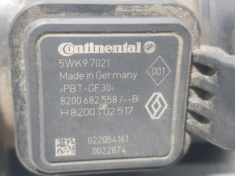Recambio de caudalimetro para renault clio iv expression referencia OEM IAM 8200682558B 5WK97021 CONTINENTAL