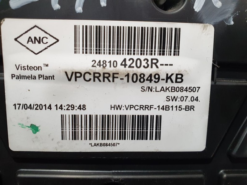 Recambio de cuadro instrumentos para renault clio iv expression referencia OEM IAM 248104203R VPCRRF10849KB VISTEON