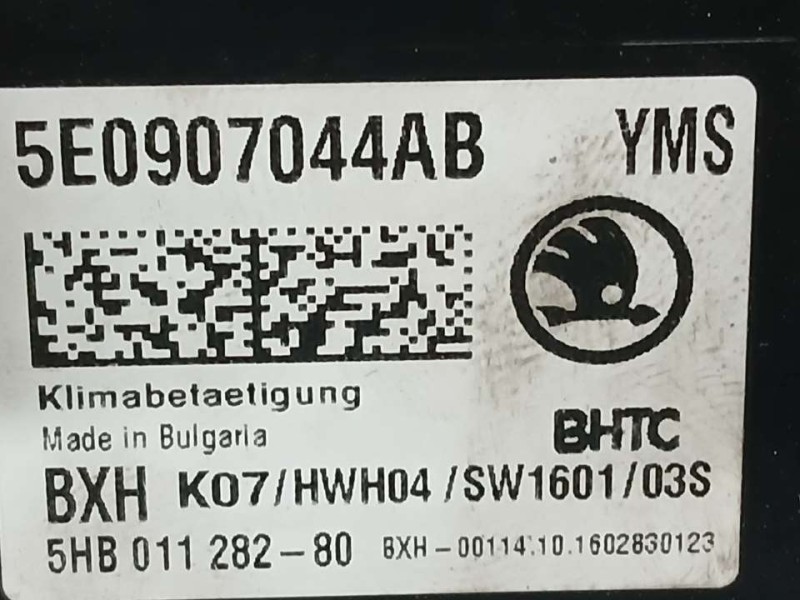 Recambio de mando climatizador para skoda octavia combi (5e5) active referencia OEM IAM 5E0907044AB 5HB01128280 