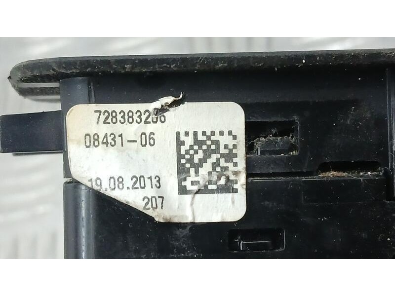 Recambio de mando elevalunas delantero izquierdo para bmw serie 3 lim. (f30) 320 d referencia OEM IAM 728383206 C/ MANDO RETROVI