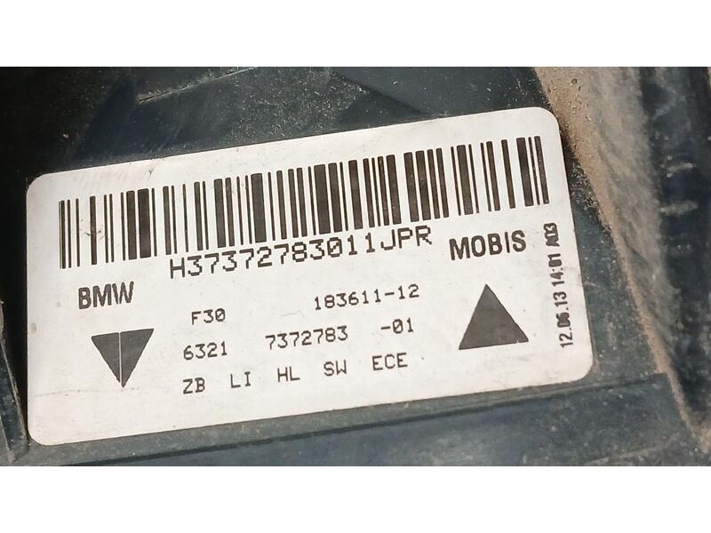 Recambio de piloto trasero izquierdo para bmw serie 3 lim. (f30) 320 d referencia OEM IAM 63217372783 EXTERIOR MOBIS 18361112