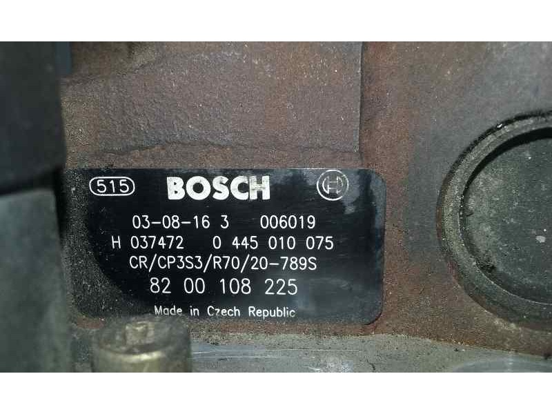 Recambio de bomba alta presion para renault scenic ii 1.9 dci diesel referencia OEM IAM 0445010075 8200108225 BOSCH