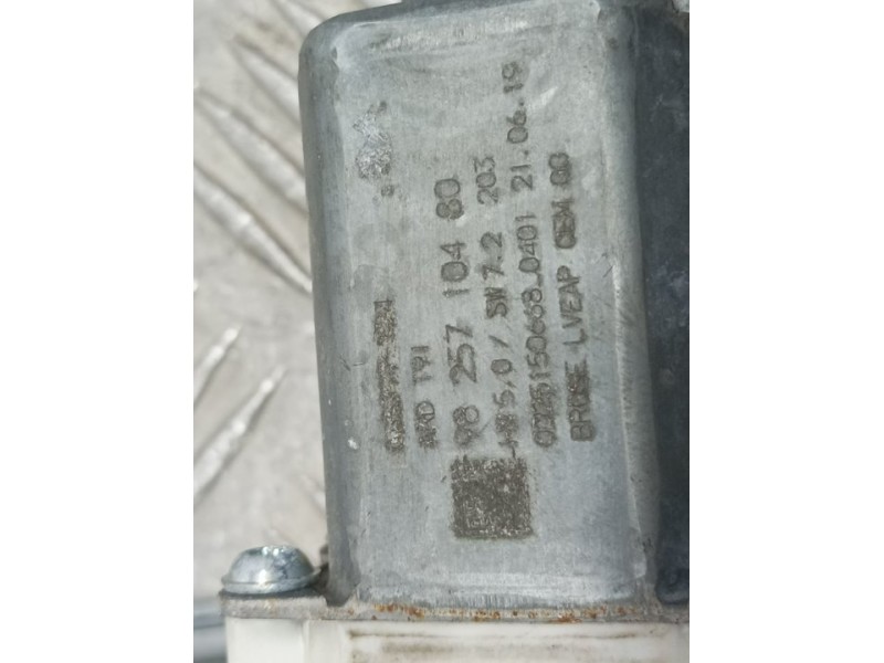 Recambio de elevalunas trasero derecho para peugeot 308 sw allure referencia OEM IAM 122423  ELECTRICO 6 PINS
