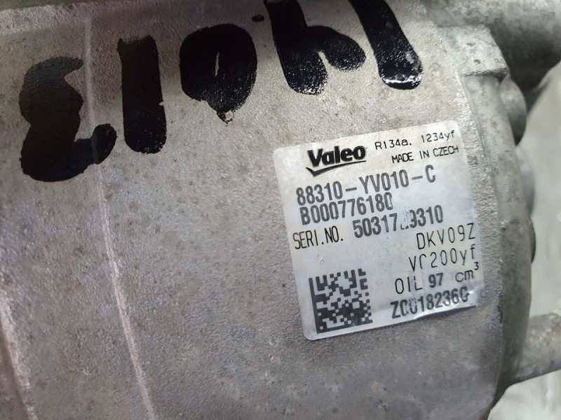 Recambio de compresor aire acondicionado para toyota aygo x-cite referencia OEM IAM 88310YV010C B000776180 VALEO