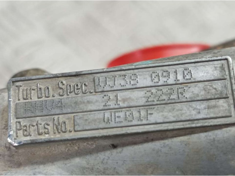 Recambio de turbocompresor para ford ranger (et) 2.5 tdci cat referencia OEM IAM VJ380910 RHV421222R TURBO SPEC