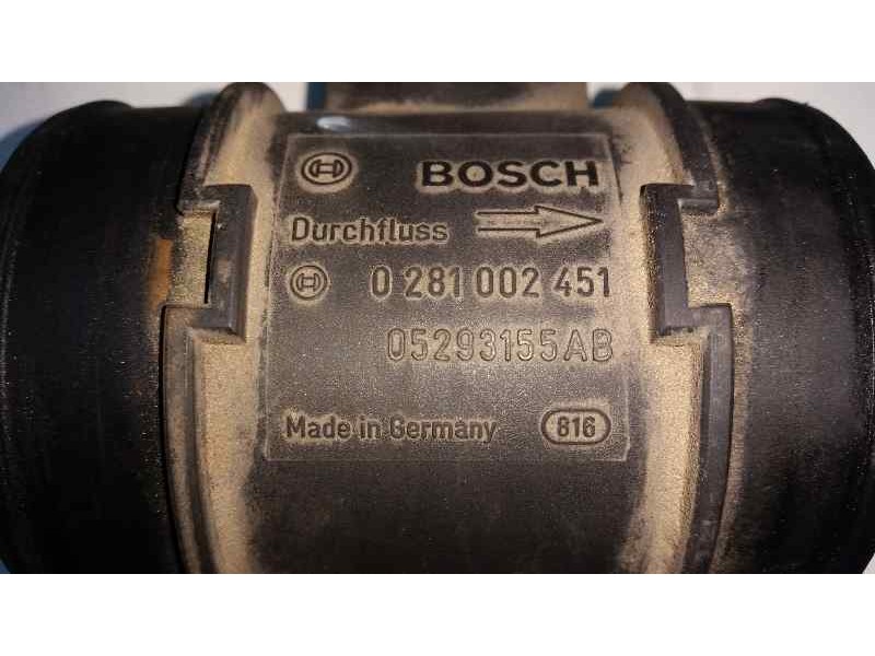 Recambio de caudalimetro para chrysler voyager (rg) 2.5 crd se referencia OEM IAM 0281002451 05293155AB BOSCH