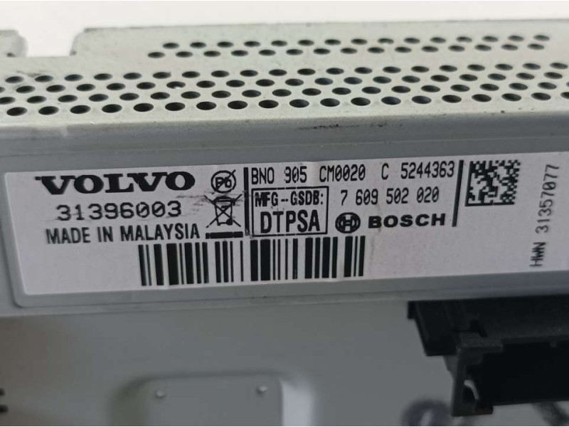 Recambio de sistema navegacion gps para volvo xc60 kinetic drive referencia OEM IAM 31396003 7609502020 BOSCH