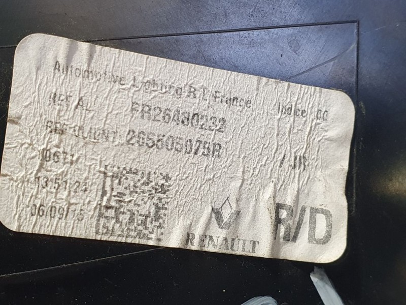 Recambio de piloto trasero derecho para renault talisman sport tourer referencia OEM IAM 265505075R  INTERIOR