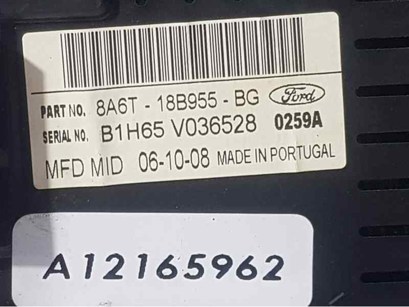 Recambio de pantalla multifuncion para ford fiesta (cb1) ambiente referencia OEM IAM 8A6T18B955BG A12165962 