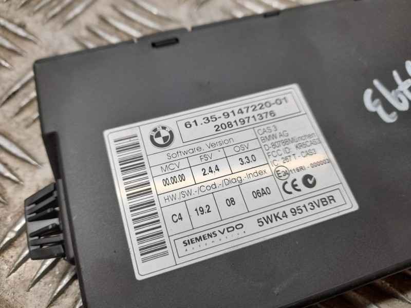Recambio de modulo electronico para bmw serie 1 berlina (e81/e87) 118d referencia OEM IAM 914722001 5WK49513VBR SIEMENS