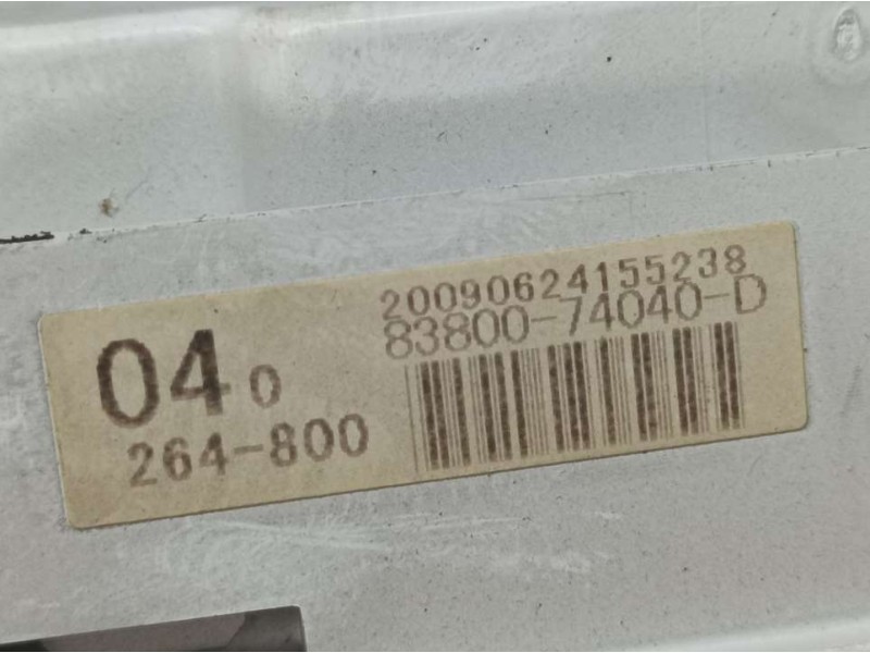 Recambio de cuadro instrumentos para toyota iq básico referencia OEM IAM 8380074040D 20090624155238 