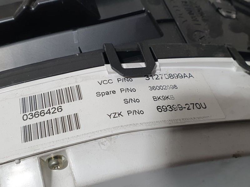 Recambio de cuadro instrumentos para volvo xc60 kinetic 2wd referencia OEM IAM 69399270U 31270899AA 