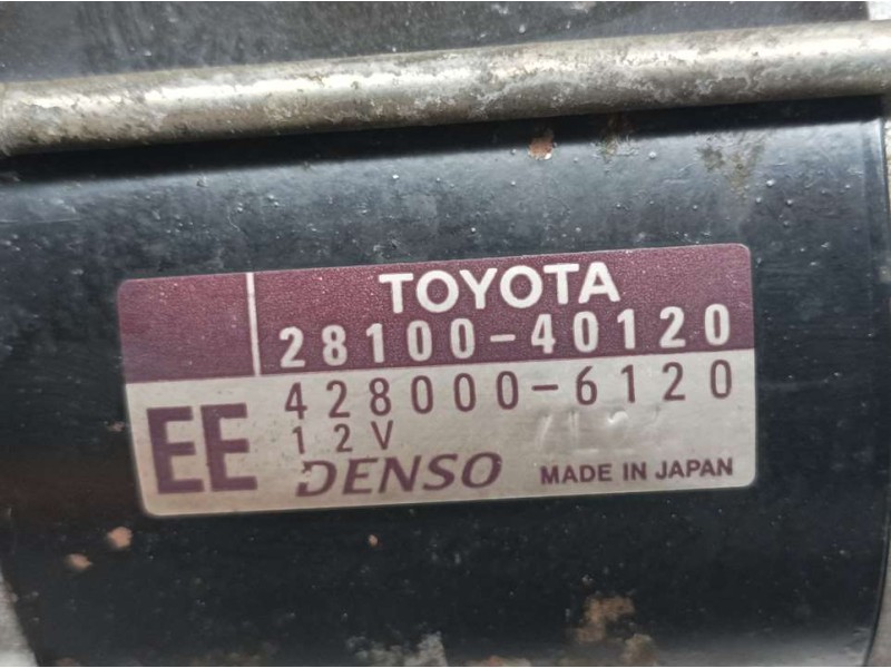 Recambio de motor arranque para toyota iq básico referencia OEM IAM 2810040120 4280006120 DENSO