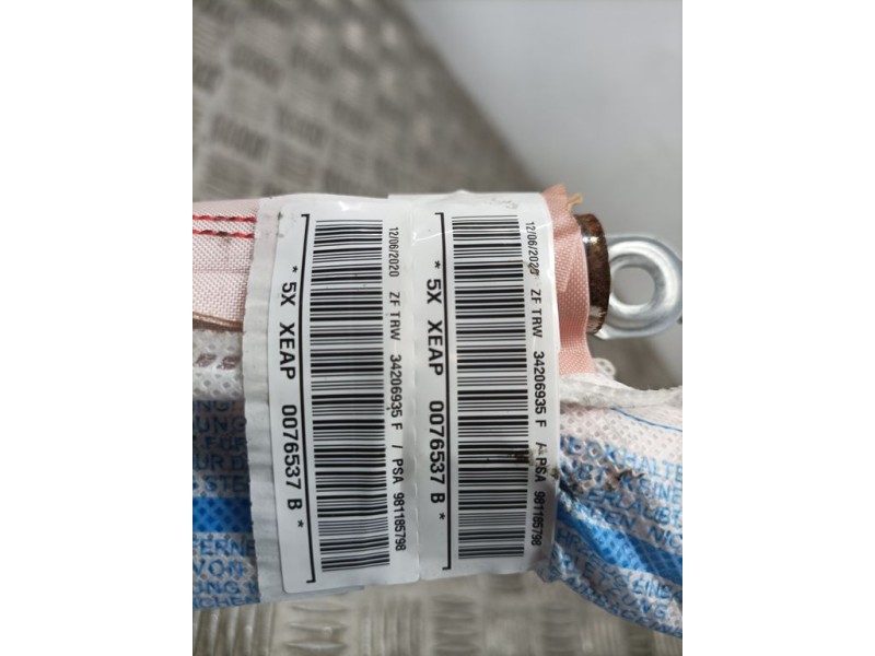 Recambio de airbag cortina delantero derecho para citroën c3 live referencia OEM IAM 981185798 34206935F TRW