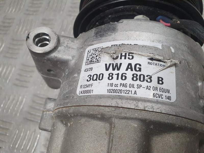 Recambio de compresor aire acondicionado para seat leon (kl1) style referencia OEM IAM 3Q0816803B 10200201221A 