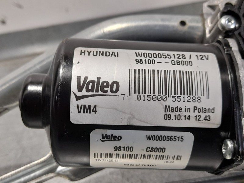 Recambio de motor limpia delantero para hyundai i20 classic referencia OEM IAM 98100GB000 015000551288 VALEO