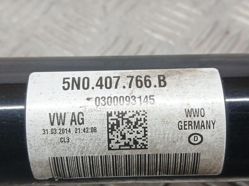 Recambio de transmision delantera derecha para volkswagen tiguan (5n2) blue motion tig referencia OEM IAM 5N0407766B  
