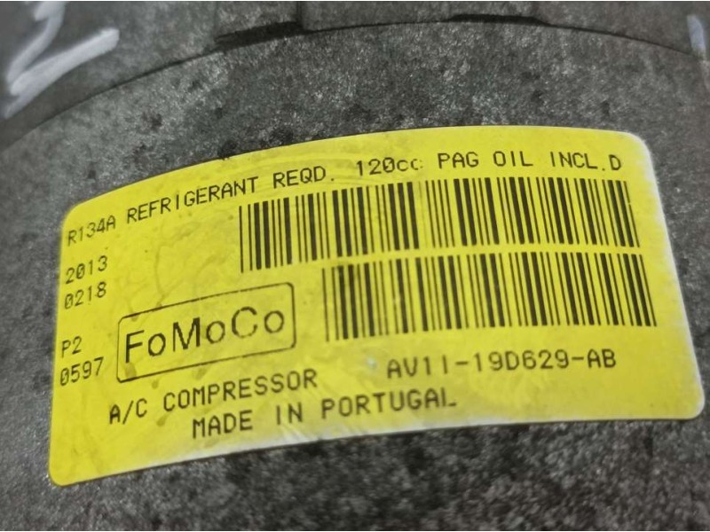 Recambio de compresor aire acondicionado para ford fiesta (ccn) ambiente referencia OEM IAM AV1119D929AB  