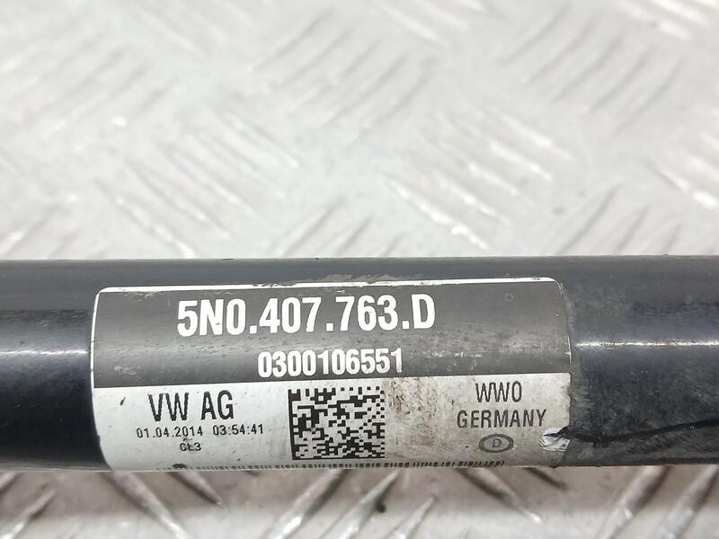 Recambio de transmision delantera izquierda para volkswagen tiguan (5n2) blue motion tig referencia OEM IAM 5N0407763D  