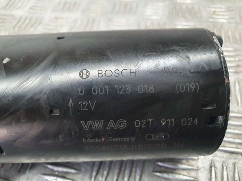 Recambio de motor arranque para volkswagen polo (9n3) edition referencia OEM IAM 0001123018 02T911024 BOSCH