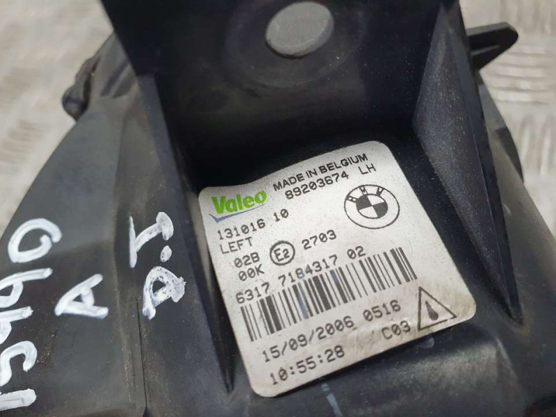 Recambio de faro antiniebla izquierdo para bmw x5 (e70) 3.0d referencia OEM IAM 718431702 89203674 VALEO