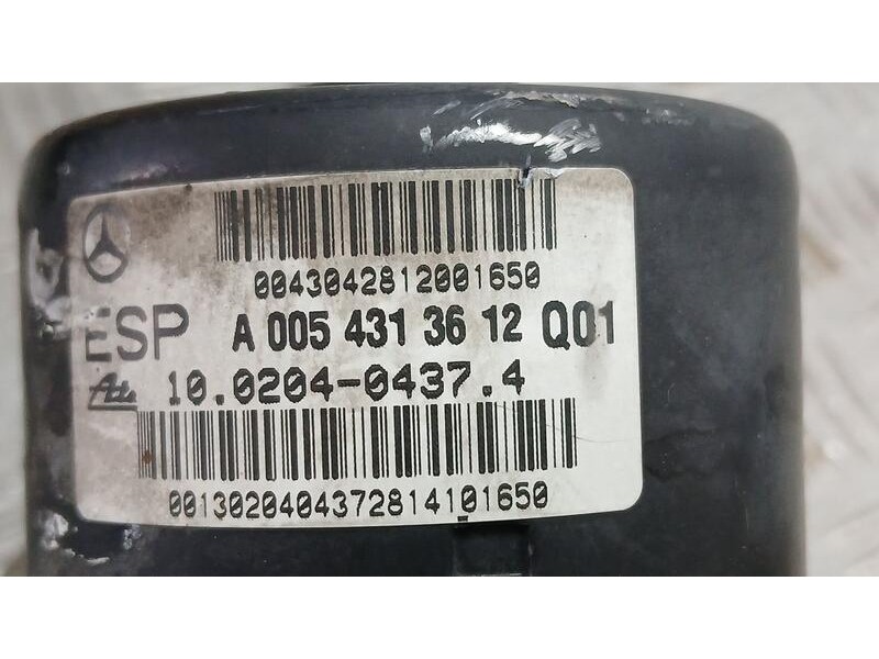 Recambio de abs para mercedes-benz clase slk (w171) roadster slk 200 kompressor referencia OEM IAM A0054313612 10020404374 ATE