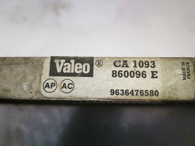 Recambio de condensador / radiador aire acondicionado para citroën xsara berlina 1.9 d x referencia OEM IAM 9636476580 CA1093 VA