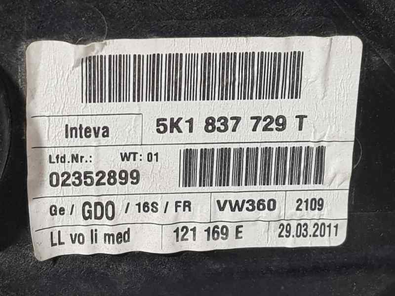 Recambio de elevalunas delantero izquierdo para volkswagen golf vi (5k1) advance bluemotion referencia OEM IAM 5K1837729T 023528