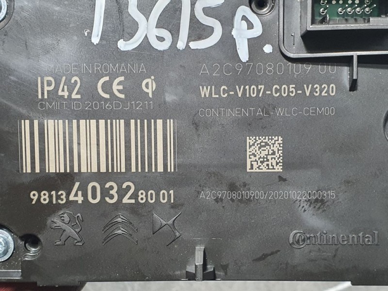 Recambio de modulo electronico para citroën jumper caja cerrada (06.2006 =>) 30 l1h1 hdi 120 referencia OEM IAM 981340328001 A2C