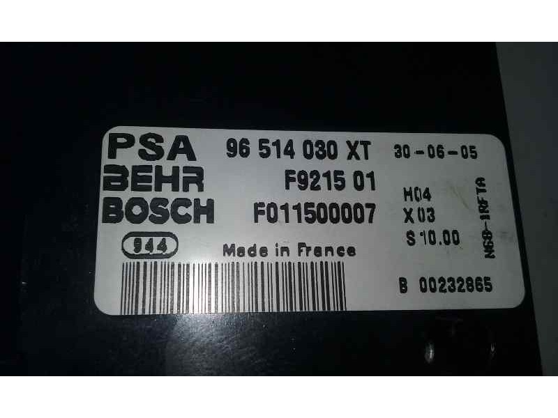 Recambio de mando climatizador para citroën xsara picasso 1.6 hdi 110 sx top referencia OEM IAM F921501 96514030XT BEHR