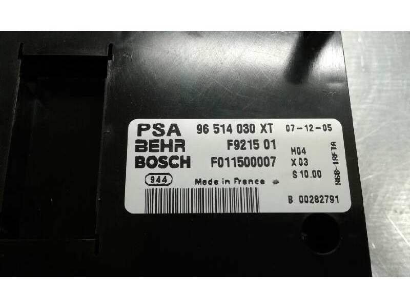 Recambio de mando climatizador para citroën xsara picasso 2.0 hdi referencia OEM IAM F921501 96514030XT F011500007