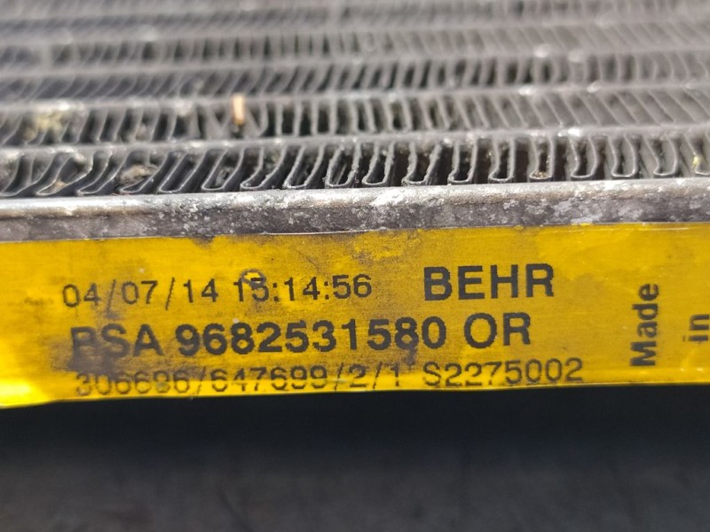 Recambio de condensador / radiador aire acondicionado para peugeot 3008 access referencia OEM IAM 9682531580  BEHR