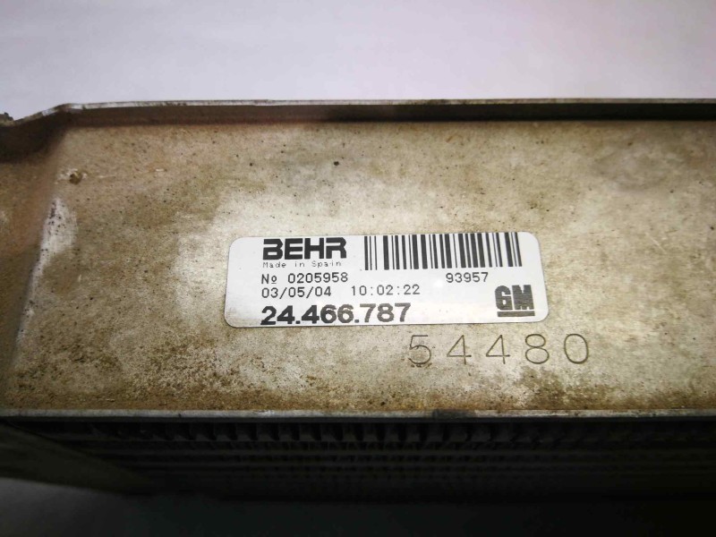 Recambio de intercooler para opel corsa c 1.3 16v cdti cat (z 13 dt / ln9) referencia OEM IAM 93957  