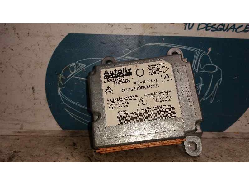 Recambio de kit airbag para citroën saxo 1.5 d sx referencia OEM IAM 550892900  
