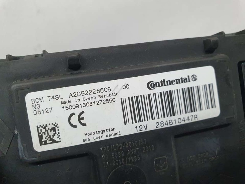 Recambio de modulo electronico para renault clio iv business referencia OEM IAM 284B10447R A2C92226608 CONTINENTAL