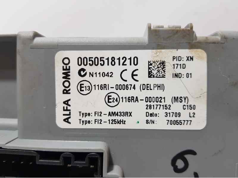 Recambio de caja reles / fusibles para alfa romeo mito (145) junior referencia OEM IAM 505181210 28177152 DELPHI
