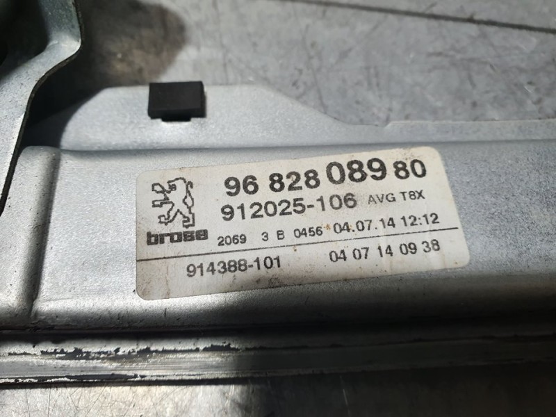 Recambio de elevalunas delantero izquierdo para peugeot 3008 access referencia OEM IAM 9682808980 912025106 BROSE ELECTRICO 6 PI