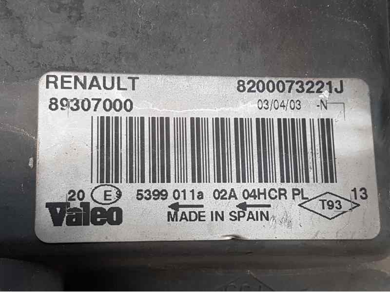 Recambio de faro derecho para renault megane ii berlina 5p expression referencia OEM IAM 8200073221J 89307000 VALEO-TOCADO