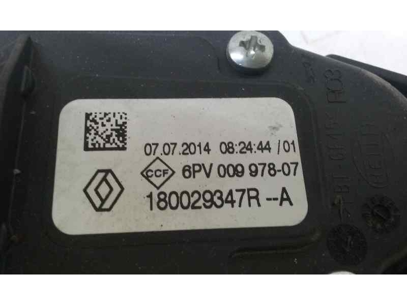 Recambio de potenciometro pedal para renault captur 5 p referencia OEM IAM 180029347RA  HELLA