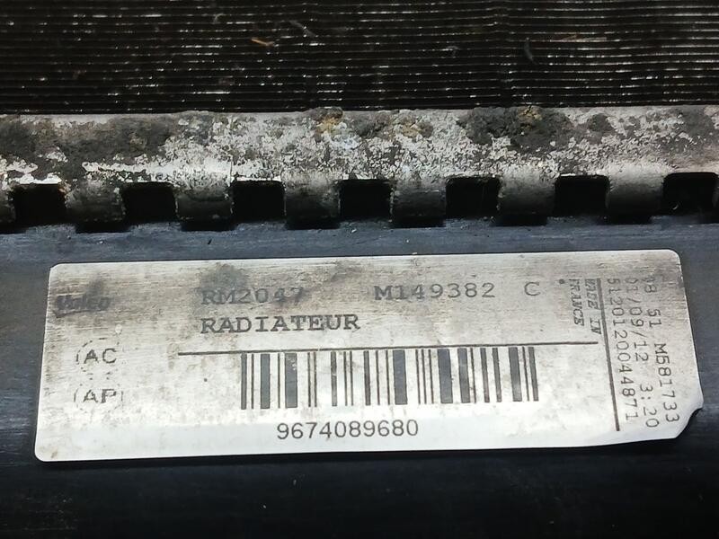 Recambio de radiador agua para citroën c4 berlina tonic referencia OEM IAM 9674089680  