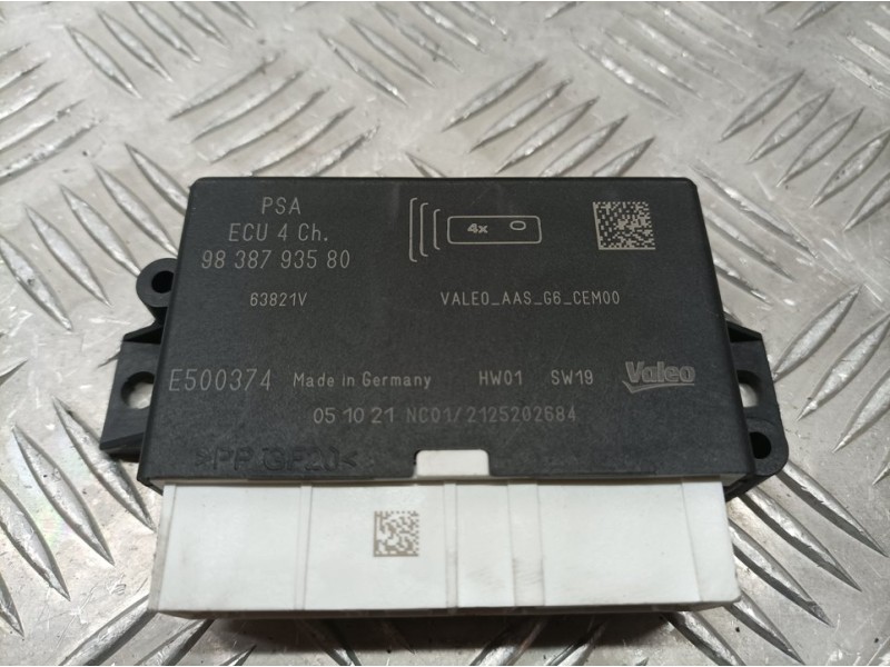 Recambio de modulo electronico para peugeot 208 (p2) active referencia OEM IAM 9838793580 2125205684 VALEO MODULO SENSOR APARCAM