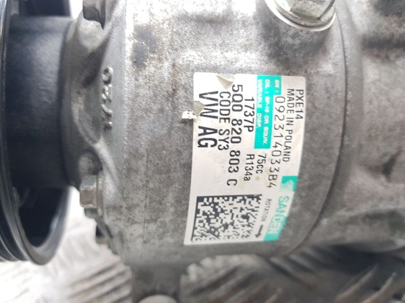 Recambio de compresor aire acondicionado para skoda rapid (nh3, nk3, nk6) 1.2 tsi referencia OEM IAM 5Q0820803C SANDEN 092314033