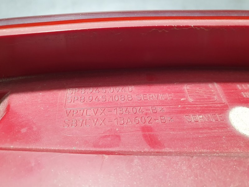 Recambio de piloto trasero derecho para seat altea xl (5p5) reference referencia OEM IAM 5P8945094D  INTERIOR