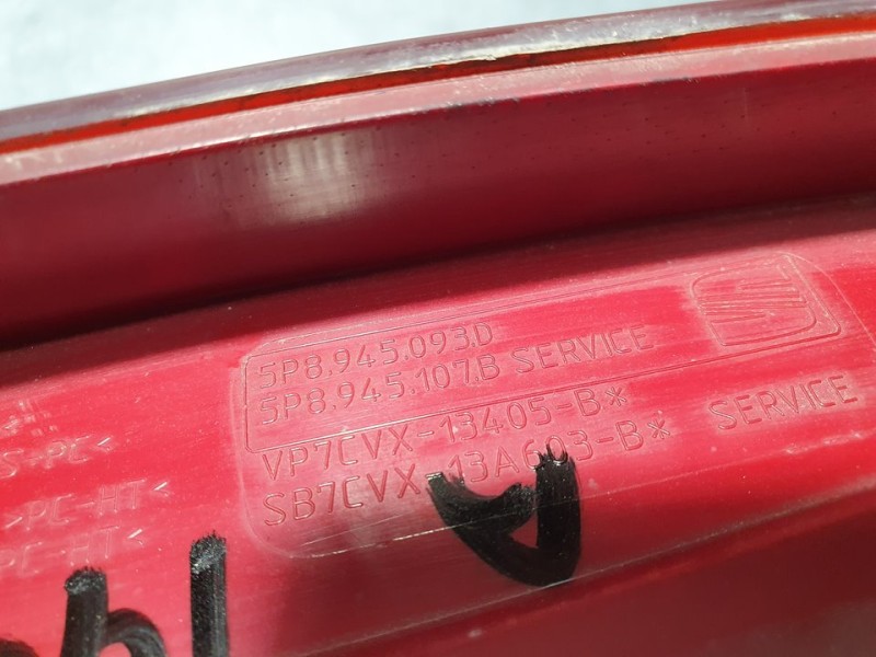 Recambio de piloto trasero izquierdo para seat altea xl (5p5) reference referencia OEM IAM 5P8945093D  INTERIOR