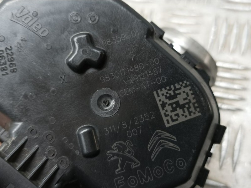 Recambio de caja mariposa para peugeot 3008 gt line referencia OEM IAM 9830171480 V29121487 VALEO